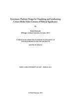 Eyewitness: Platform Design for Visualizing and Synthesizing Media Video Content of Political Significance