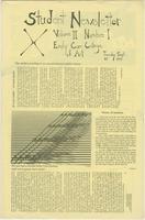 X Student Newsletter 1978, volume 2, issue 1