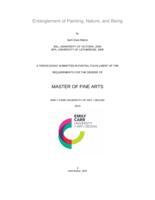 Entanglement of Painting, Nature, and Being