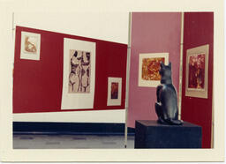 Student sculpture and artwork, VSA Biennial Exhibition, 1960.