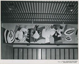 Mural by Jack Shadbolt, VSB design K series, 1961.