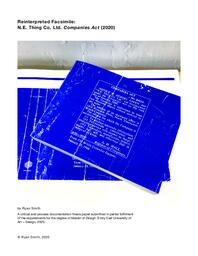Reinterpreted Facsimile: N.E. Thing Co. Ltd. Companies Act (2020)