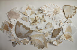 Installation Photo of the monotype prints from Wyobrażony Dom - The Imagined Home