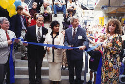 Ribbon cutting, [South Building opening?] circa 1990s.