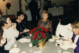 Staff Christmas event, circa 1990s.