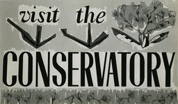 Conservatory poster, VSB design F series, 1956.