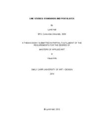 Line Studies: Standards and Postulates