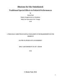 Illusions For the Uninitiated: Traditional Special Effects in Potlatch Performances