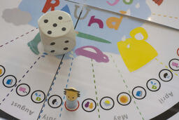Rain-Go-Round Board Game: (detail)