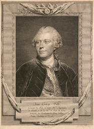 Portrait of Johann Georg Wille: 