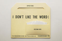 I Don't Like the Word