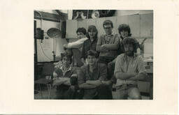 Students pose in studio, circa 1990s.