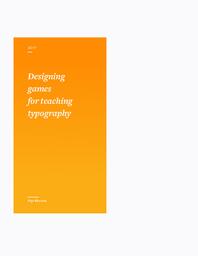 Designing Games For Teaching Typography