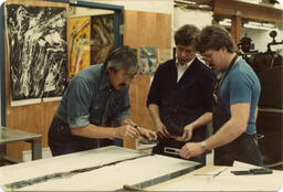 Print studio, circa 1990s.
