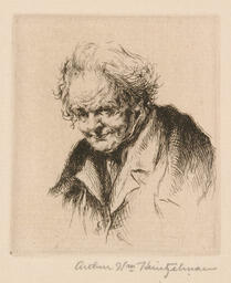 Portrait of old man/Little Head: Merci/Head of Old Man: 