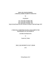Being and Constructedness: A Personal Journey Into Identity Formation