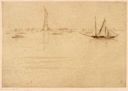"No. 324 New York [Freiheitsinsel (Heim)]" - 'No. 324 New York [Liberty Island (Homebound)]': 