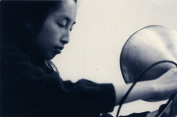 Woman with light, circa 1992-1994.