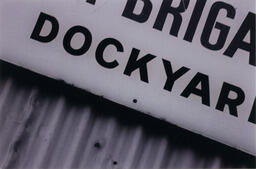 Dockyard sign, circa 1992-1994.