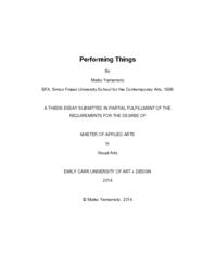 Performing Things
