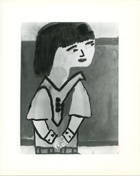 "Portrait of Laura Chow" by Fiona Dercole, BCYA exhibition, 1983.