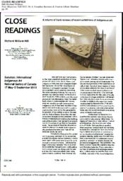 Close Readings: Sakahàn: International Indigenous Art