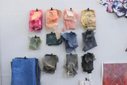 Assortment of dyed tissue paper