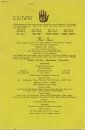 Interior of programme for Beaux Arts Ball, night of the golden crocodile, 1959.