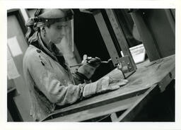 Metal shop, circa 1992-1994.