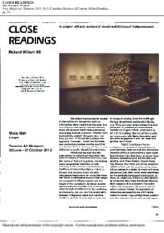 Close Readings: Marie Watt: Lodge