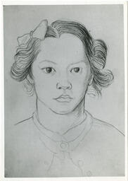 Portrait drawing of child, circa 1947.