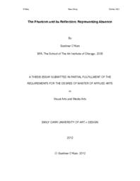 The Phantom and its Reflection: Representing Absence