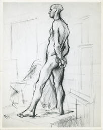 Sketch of standing figure, date unknown.