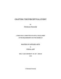 Crafting the Perceptual Event