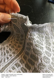 Digital Jacquard Loom: Hand sewing