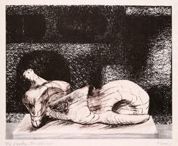 Reclining figure, Architectural background III: 