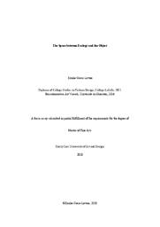 The Space Between Ecology and the Object