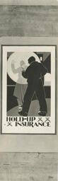 Hold-up insurance poster, VSB design, 1947.