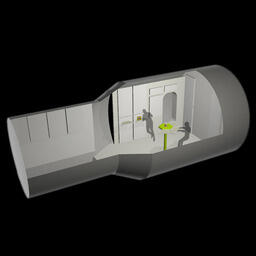Docking tray system for space station