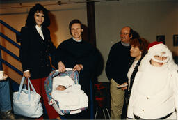 Staff Christmas event, circa 1990s.