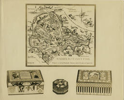 Summer in Stanley Park poster and three decorative boxes, date unknown.
