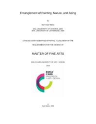 Entanglement of Painting, Nature, and Being
