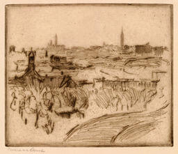 "No. 343 New York. [Wolkenkratzer von fern]" - 'No. 343 New York. [Skyscraper from afar]': 