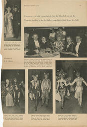 Newspaper clipping related to Beaux Arts Ball, fiesta of the insects, 1949.