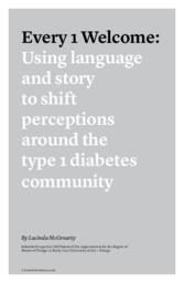 Every 1 Welcome: Using Language and Story to Shift Perceptions Around the Type 1 Diabetes Community