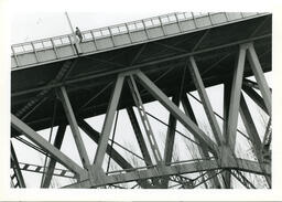 Detail view of Granville Street Bridge, circa 1992-1994.