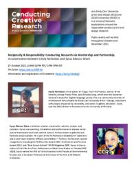Reciprocity & Responsibility: Conducting Research via Mentorship and Partnership