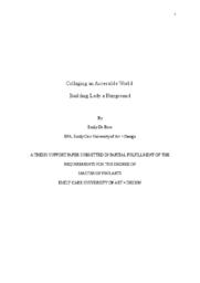 Collaging an Accessible World: Building Lady a Playground