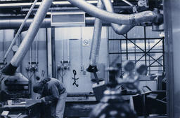 Sculpture area, circa 1992-1994.