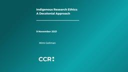 Indigenous Research Ethics: A Decolonial Approach